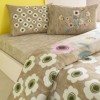 lenjerie de pat TAC Blyss din bumbac 100% ranforce cu model floral bej și flori pastelate