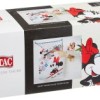 Lenjerie de pat dublu Tac Disney Minnie & Mickey Watercolor