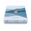 Lenjerie pat dublu bumbac ranforce, TAC Lorinda, model floral cu crini si garoafe