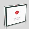 Lenjerie de pat jacquard satin de lux Cotton Box Dama Black, design elegant negru intens, 100% bumbac satinat, set 6 piese