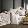 Lenjerie de pat Jacquard satin bej Saheser, bumbac 100%, set de 6 piese, cearșaf de pat și pilotă, fețe de pernă, model jacquard delicat.