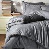 Lenjerie de pat jacquard satin de lux, Saheser, Austin Grey