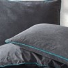 Lenjerie de pat cu design gri antracit, Stone Wash Gri Antracit, set de 4 piese