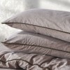 Lenjerie de pat poplin prespălat, Nazenin Home, Stone Wash Stone Gri