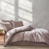 Lenjerie de pat poplin prespălat, Nazenin Home, Stone Wash Stone Gri