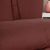 Lenjerii de pat Lyocell si Bumbac 220TC, Craft rosu claret, model armur