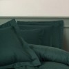 Lenjerie de pat Lyocell si Bumbac 220TC, Craft verde petrol, model armur
