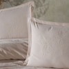 Lenjerie de pat premium jacquard cu broderie roz Clasy Home Marlet V3