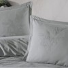 Lenjerie de pat premium jacquard cu broderie gri Clasy Home Marlet V5