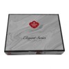 Lenjerie de pat de lux din satin Cotton Box Elegant Black în nuanțe negru intens, design simplu