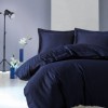 Lenjerie de pat premium satin de lux, Cotton Box, Elegant - Dark Blue