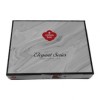 Lenjerie de pat premium satin de lux, Cotton Box, Stripe - Claret Red V2