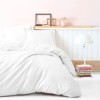 Lenjerie de pat premium Cotton Box Stripe White bumbac satinat alb cu dungi fine