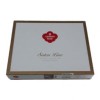 Lenjerie de pat Cotton Box din satin de lux, 6 piese, roșu și negru, cu broderii discrete și elegante