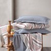 Lenjerie de pat ranforce policoton Forta Naturii, Duo dark blue