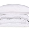 Lenjerie de pat din bumbac satinat alb Elegant White de la CottonBox