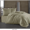 Lenjerie de pat Bahar Home bumbac satinat verde deschis, design simplu, 6 piese ​
