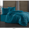 Lenjerie de pat dublu din satin petrol, model Bahar