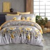 Lenjerie de pat satin de lux 6 piese, Class Home Colection, Aida Grey