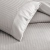 lenjerie pat bumbac satinat TAC Stripe gri deschis dungi fine eleganta hoteliera