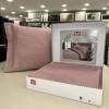 Lenjerie de pat lila Stripe din satin de bumbac cu model de dungi fine, set elegant TAC
