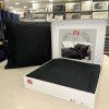 Lenjerie pat TAC premium satin de lux Stripe negru, model cu dungi discrete, bumbac 100% satinat mercerizat