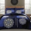 Lenjerie de pat TAC satin de lux, Milla Lacivert