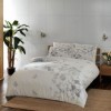 Lenjerie de pat TAC Vanessa din bumbac 100% mako satin, model floral gri