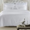 Lenjerie de pat tip hotel, bumbac 100% ranforce, pat 1 persoana, alba