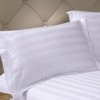 Lenjerie de pat tip hotel, damasc BBC100%, dunga 3 cm, pat matrimonial
