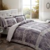 Lenjerie de pat XXXL satin de lux, 275X290CM, TAC, Madre Gri - King Size