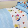 Lenjerie patut bebelusi bumbac 100% ranforce, Bahar Home, Happy V1 Blue