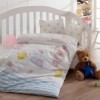 Lenjerie patut bebelusi bumbac 100% ranforce, Bahar Home, Olivia v2 - Blue