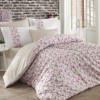 Lenjerie pat 1 persoana poplin percale, Hobby Home, Luisa White