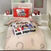 Lenjerie pat 1 persoană bumbac 100% ranforce, Hobby Home, One Direction