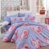 Lenjerie pat 1 persoana bumbac 100% poplin, Hobby Home, Lovely Lilac