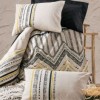 Lenjerie pat 1 persoana bumbac ranforce Elvira Black Cotton Box cu motive etnice