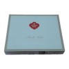 Lenjerie de pat pentru o persoană din bumbac 100% ranforce Cotton Box Paris Love Pink cu tematică pariziană și fetiță în mașină