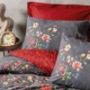 Lenjerie pat 1 persoana bumbac 100% ranforce, Cotton Box, Sierra Claret Red