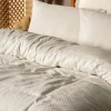 Lenjerie de pat pentru o persoană din bumbac 100% ranforce cu design elegant în nuanțe de crem