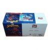 Lenjerie de pat Disney Spiderman Light City, cu Spiderman în acțiune, design fosforescent albastru și roșu, 3 piese, bumbac
