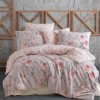 Lenjerie pat 3 piese, bumbac 100% ranforce,1 persoana,  Bahar Home, Maison V1 Pink