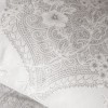 Lenjerie de pat First Choice Richman Gri 6 piese bumbac ranforce cu imprimeu ornamental paisley gri