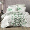 Lenjerie de pat Story Home Change Green din bumbac cu model de trifoi verde