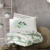 Lenjerie de pat Story Home Change Green din bumbac cu model de trifoi verde