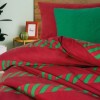 Lenjerie pat Craciun 1 persoana bumbac ranforce Holly Green