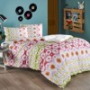Lenjerie de pat cu elastic pentru saltea de 160x200cm din bumbac 100% ranforce, model Tac Enzo, set de 4 piese.
