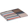 Lenjerie de pat cu elastic pentru saltea de 160x200 cm, design modern în dungi multicolore, bumbac 100% ranforce