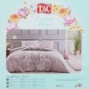 Lenjerie pat cu elastic, saltea 160x200cm, bbc 100%, TAC, Chelsea Lila