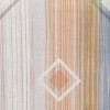 Lenjerie de pat cu elastic, model geometric în nuanțe de bej, mov și gri, pat dublu, din bumbac 100% ranforce, Tac Venita